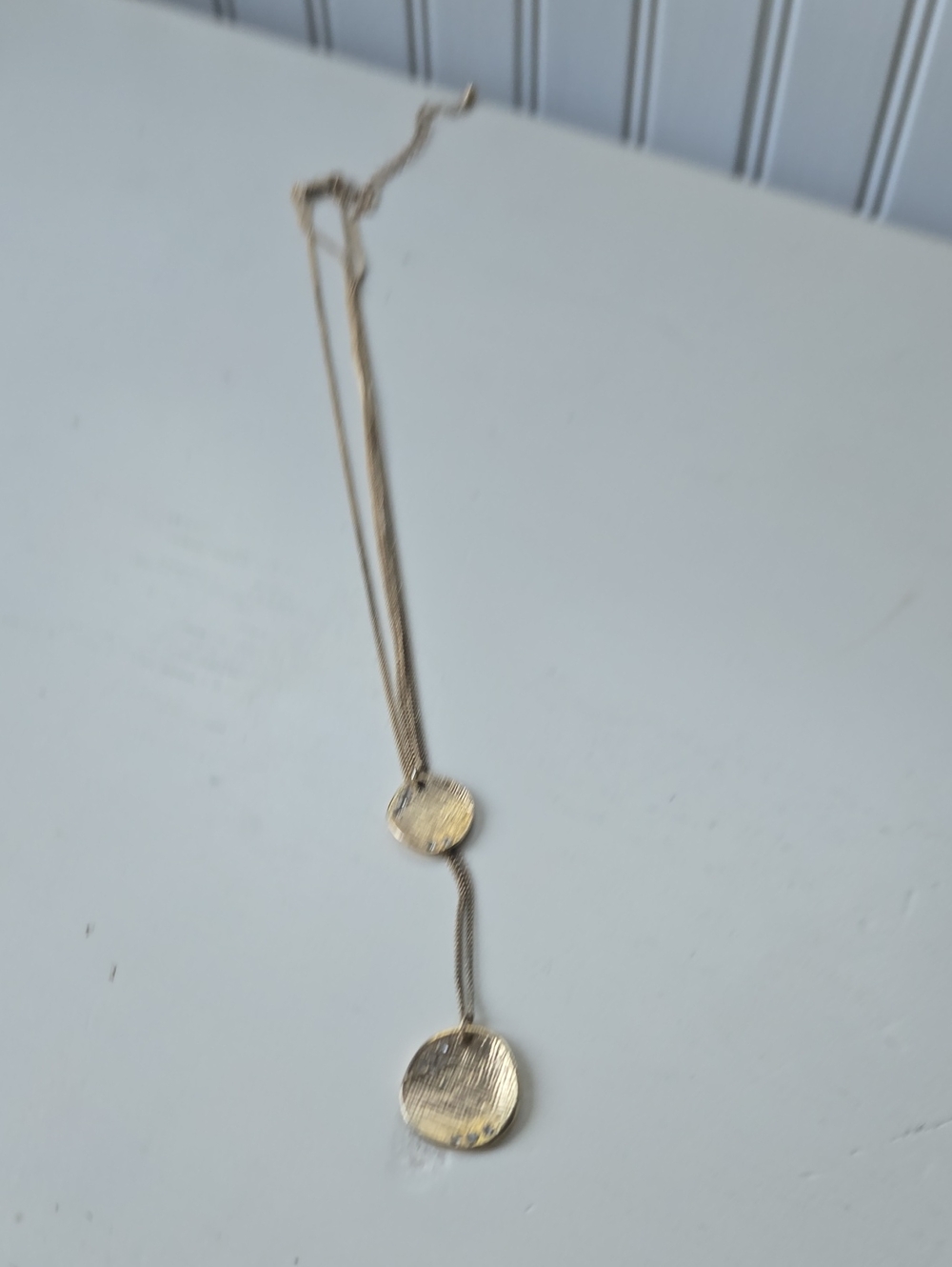 Gold Double Pendant Y-Necklace - Women Jewelry